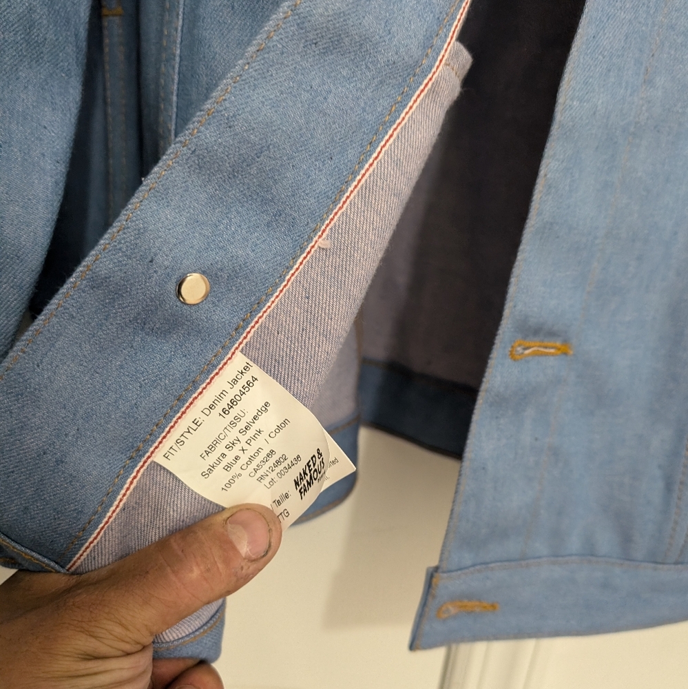 Naked and famous selvage denim jacket